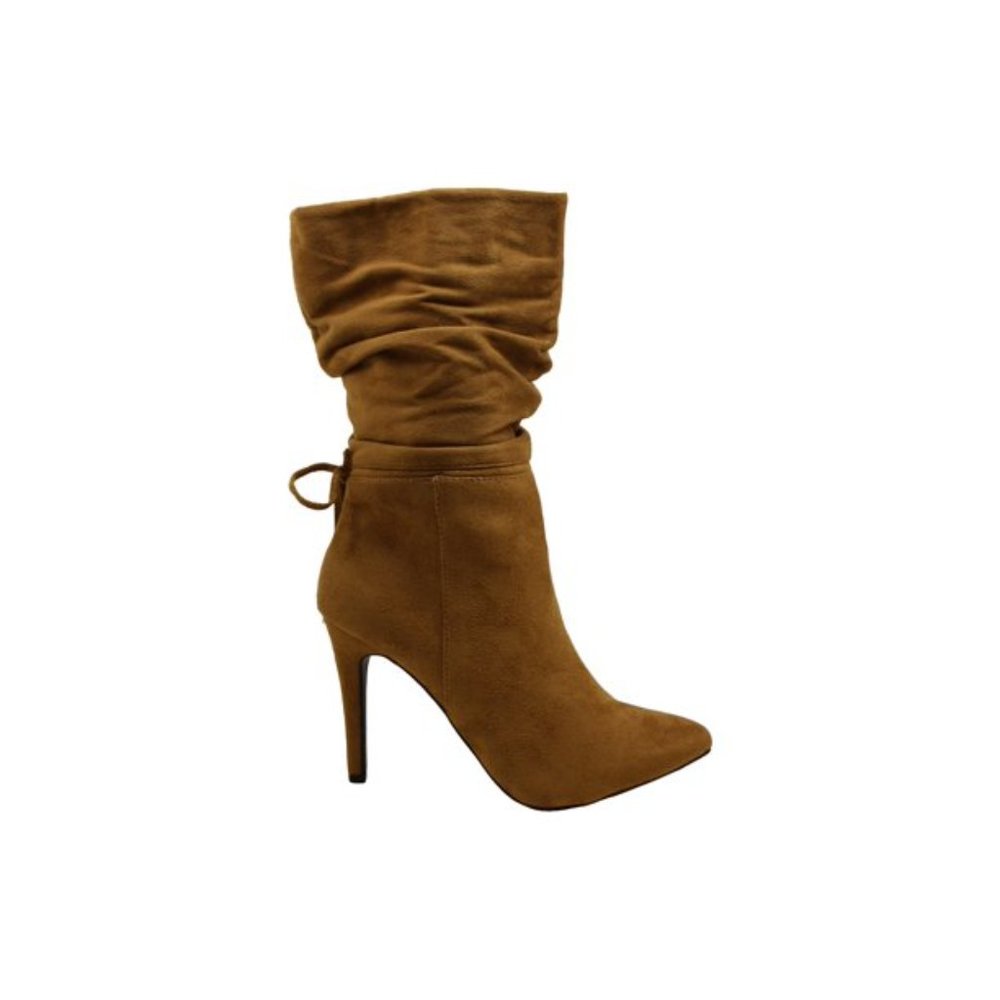 Woman's New Zigisoho Jeenie Fabric Pointed Toe heeled boots , sz 7 - Picture 4 of 15